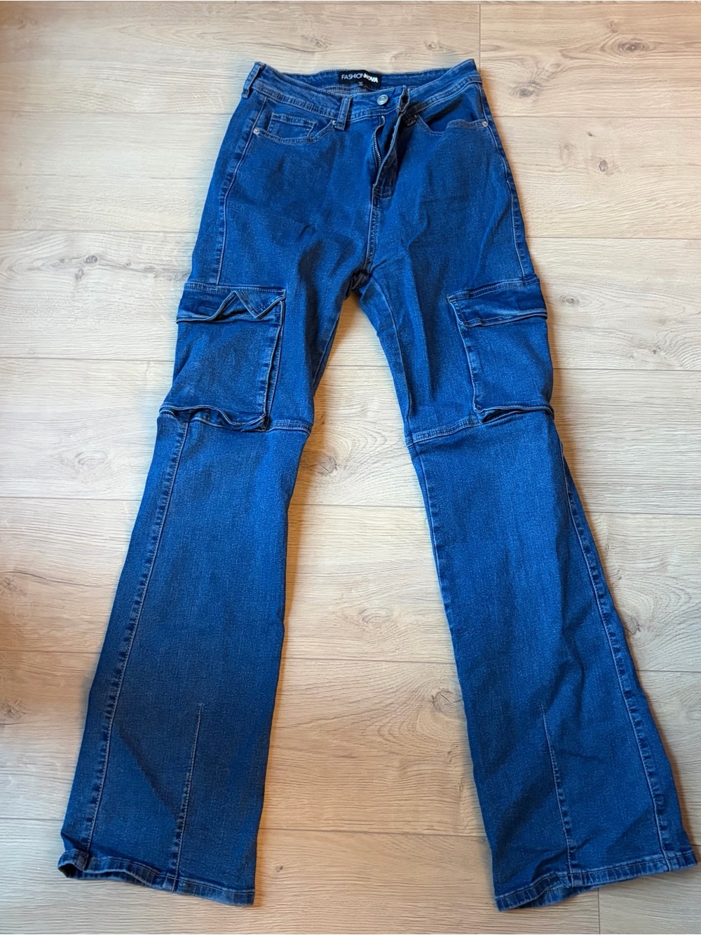 Fashion Nova Dark Blue Denim Jeans